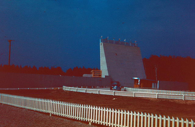 Tawas Drive-In Theatre - 1950 Shot From A S Al Johnson